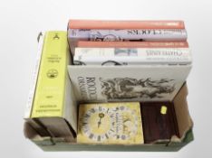 A box of reference volumes relating to clocks and clock makers of Durham and Northumberland,
