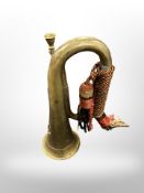 A brass bugle