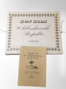 Two Danish folios containing colour and monochrome lithographs