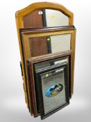 Five contemporary mirrors, picture mirror,