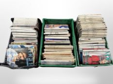 Three crates of vintage Vogue magazines