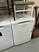 A Hotpoint Future under bench fridge