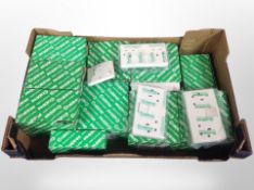 A box of Crabtree wall sockets