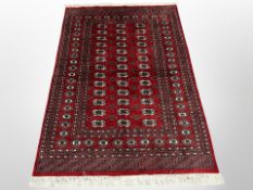 A Lahore Bokhara rug 211 cm x 139 cm