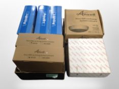 A quantity of boxed ceiling lights