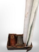 Two rolls of roofing felt,