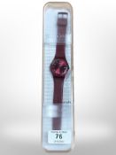 A Swatch watch in original box