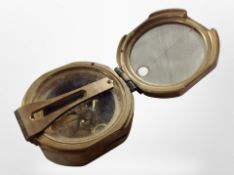 A Stanley and Company brass compass