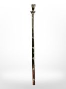 A 9ct white gold diamond set pendant,