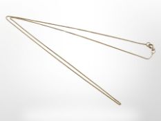 A 9ct yellow gold fine chain, length 46 cm. CONDITION REPORT: 0.4g.