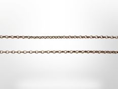 A 9ct yellow gold necklace, length 58 cm. CONDITION REPORT: 7g.