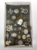 A collection of badges of military interest,