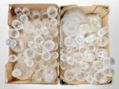 Two boxes of 20th century crystal