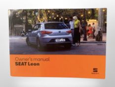 Ten Driver's Manuals/Owner Booklets in Original Wallets : 8 x Seat & 2 x Jaguar.