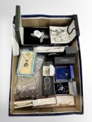 A collection of costume jewellery, RAF necklace,