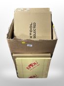 Sixteen packs of acrylic, each containing three sheets, grey,