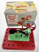 A Mamod model power hammer in box