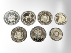 A Bank of Uganda 1000 shillings coin 2003 (silver-plated bronze),