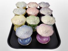 Ten Maling lustre sundae dishes