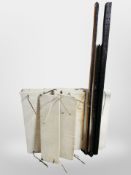 A 20th century Danish modular wall shelving unit (dismantled),