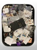 A large quantity of new costume jewellery,