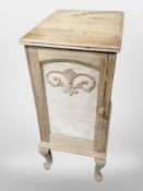 A 19th century pine pot cupboard,