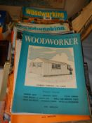 A quantity of woodworking magazines.