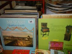 A quantity of LP records.