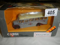 A boxed Corgi Classics Bedford type OB coach.