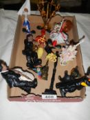 A mixed lot of interesting figures etc.,