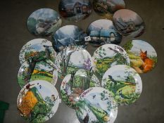 Fifteen collector's plates some featuring birds.