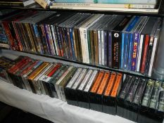 A good lot of cassette tapes, CD's and DVD's mainly by Andre' Rieu.