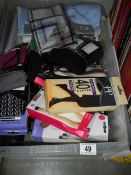 A quantity of new socks and stockings.