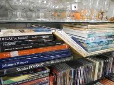 A quantity of art related books.
