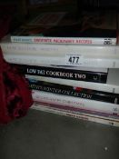 A quantity of hard back cookery books.