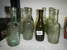 A quantity of vintage bottles, all Gainsborough, most chipped on neck rim.
