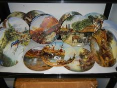 A quantity of collector's cabinet plates.