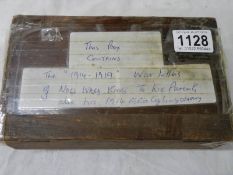An old box containing interesting letters from 1914-1918.