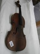 An old violin marked Copiede,, Gaspar Da Salo in Brescia.