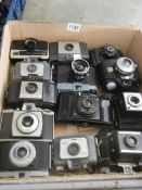 Thirteen 1960'sw camera's including bakelite.