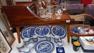 A vintage telephone hall table