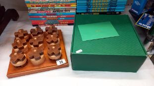 A boxed 3D noughts and crosses game by Jaques, London