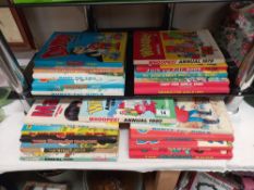 A good lot of vintage annuals from the 70's/80's including Dandy, Whoopee!, Wham!, Bunty, Debbie,