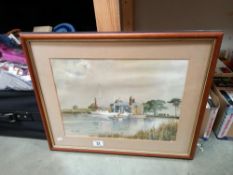 A print of turf lock Exeter canal