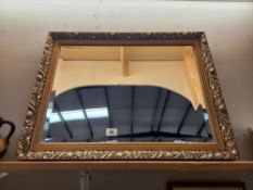 A gilt framed bevel edged mirror 71cm x 56cm COLLECT ONLY