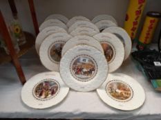 15 Coalport Christmas plates 1976 through to 1990
