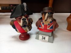 2 Robert Harrop busts, Nelson DPYP09 and John Bull DPYP08