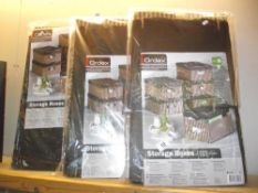 3 lots of 6 new folding storage boxes by Ordex COLLECT ONLY