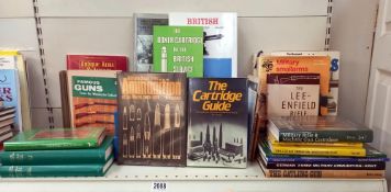 A quantity of reference books on ammunition and firearms etc including Lee Enfield rifle