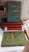 The army and navy illustrated volume I and II by George Hewnes and volumes I, III and V